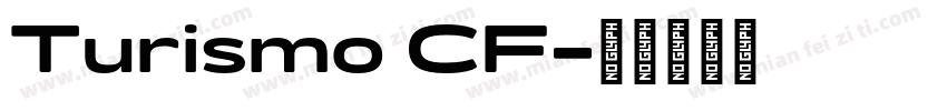 Turismo CF字体转换